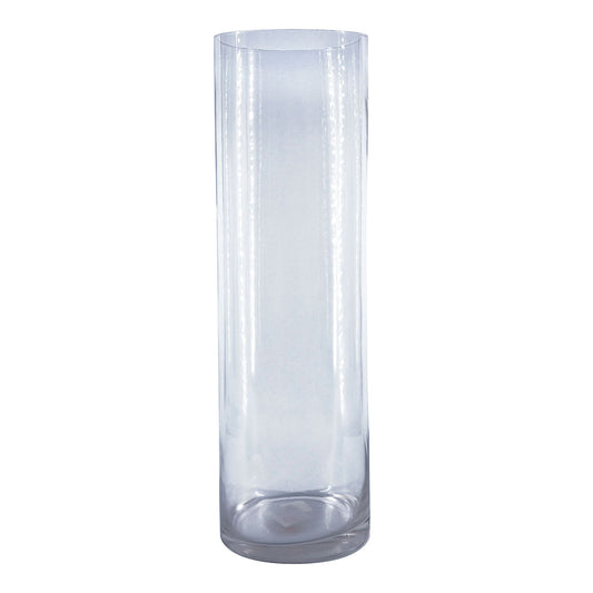 Jarrón Decorativo De Vidrio Cilindro 50 cm