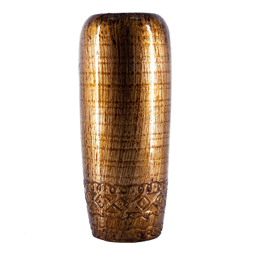 Jarrón Decorativo De Cerámica Efecto Madera 29 cm