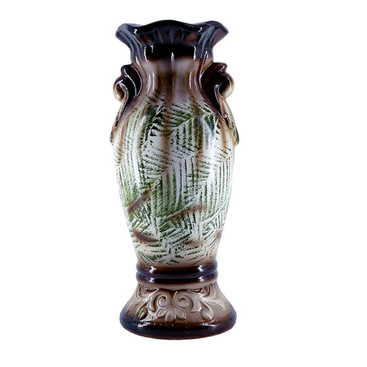 Jarrón Decorativo de Cerámica Efecto Madera 30 cm