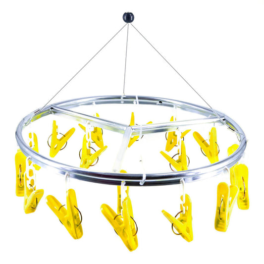 Horquillero de Ropa 24 Clips Metal