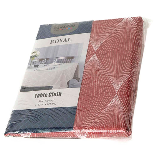 Mantel Elements Bordado Rojo 60"x 90"