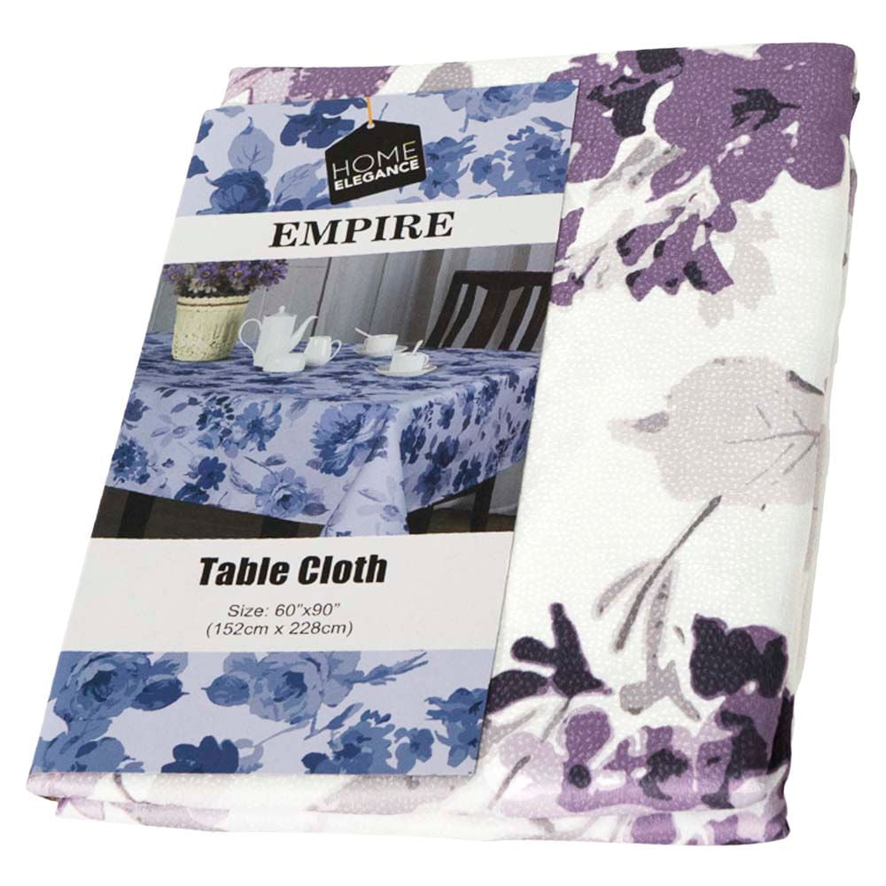 Mantel Home Elegance Floreado Empire Morado 60"x 90"