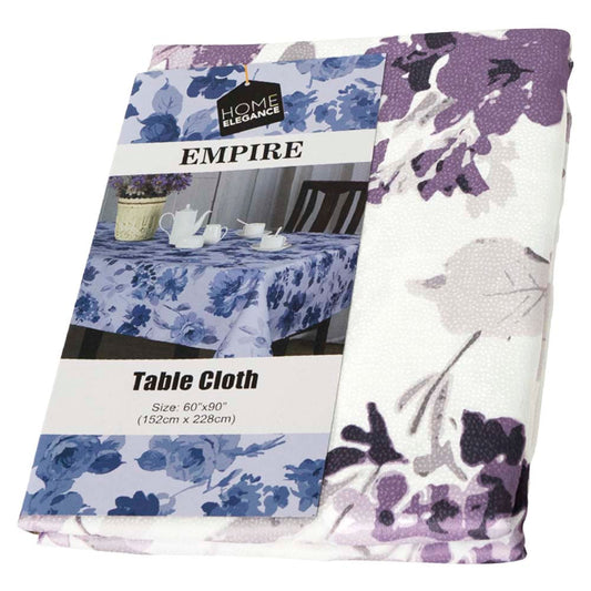 Mantel Home Elegance Floreado Empire Morado 60"x 90"