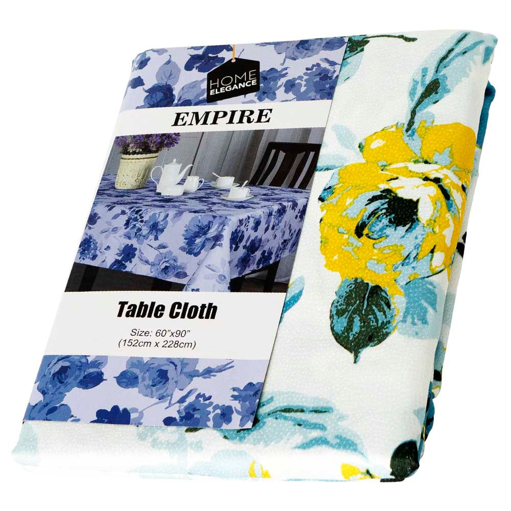 Mantel Home Elegance Floreado Empire Teal 60"x 90"