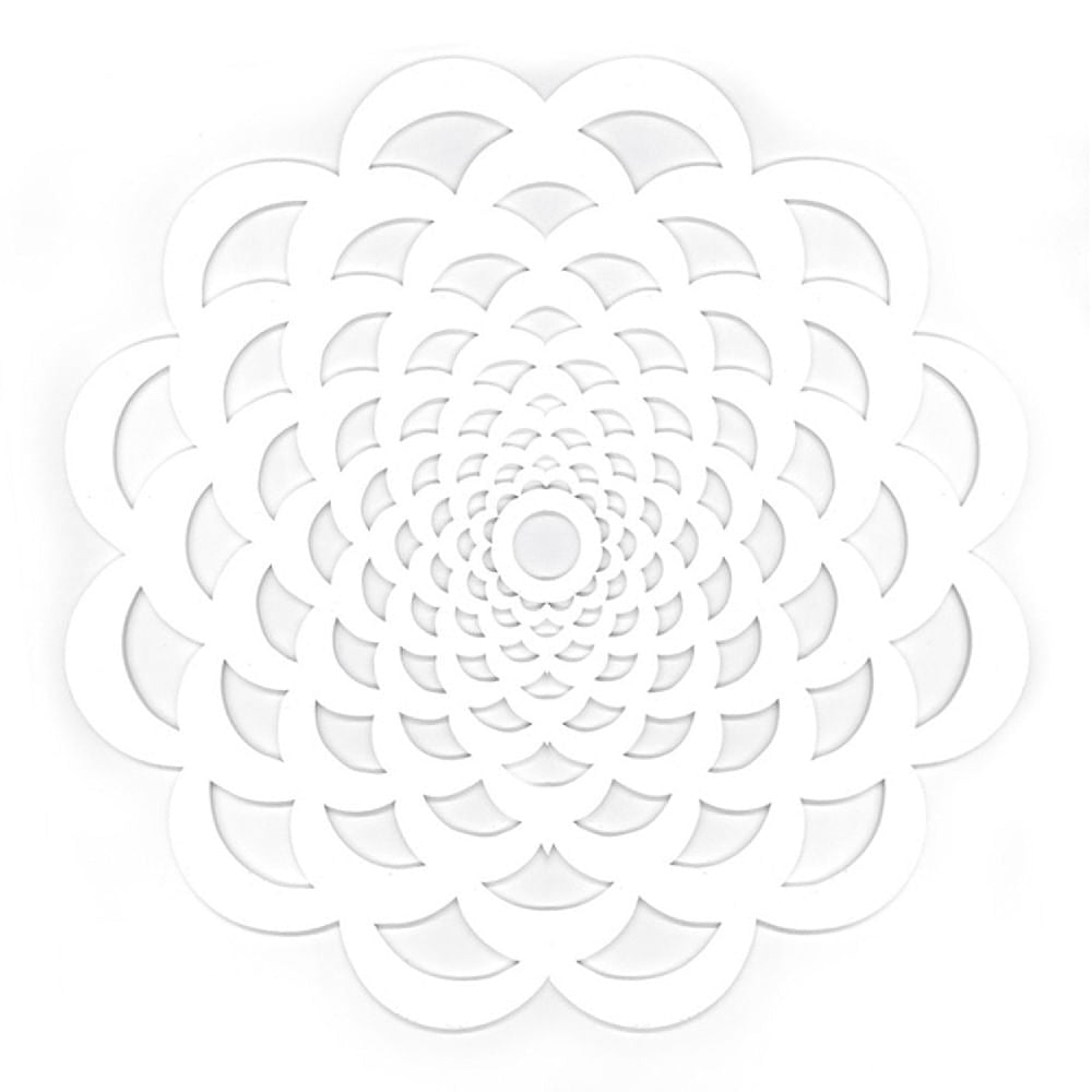 Individual Soho Forma De Flor - Blanco