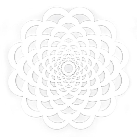 Individual Soho Forma De Flor - Blanco