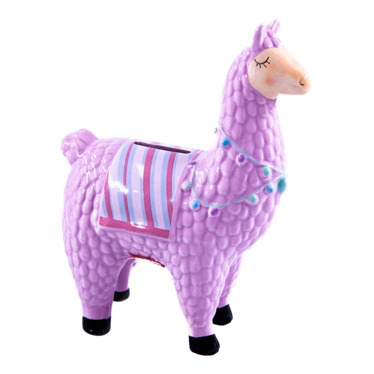 Alcancía De LLama Home Elegance De Cerámica