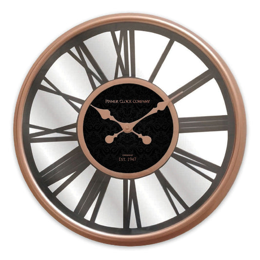 Reloj Rose Gold & Black Metal 20"