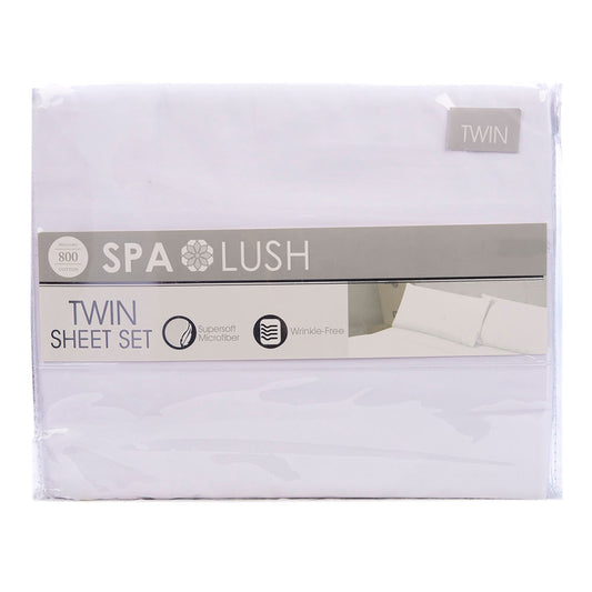Juego De Sábanas Spa Lush Liso - Twin