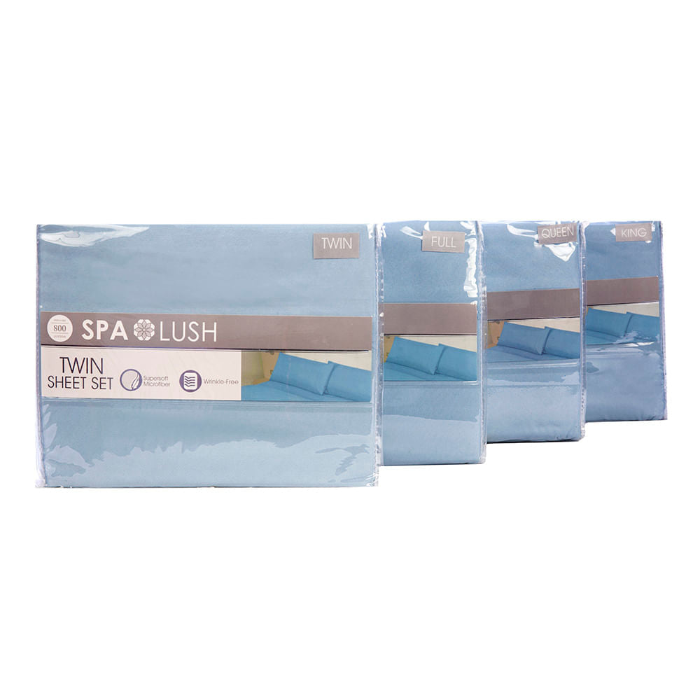 Juego De Sábanas Spa Lush Liso - Full