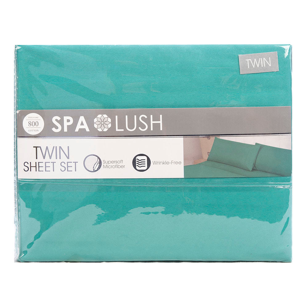 Juego De Sábanas Spa Lush Liso - Twin