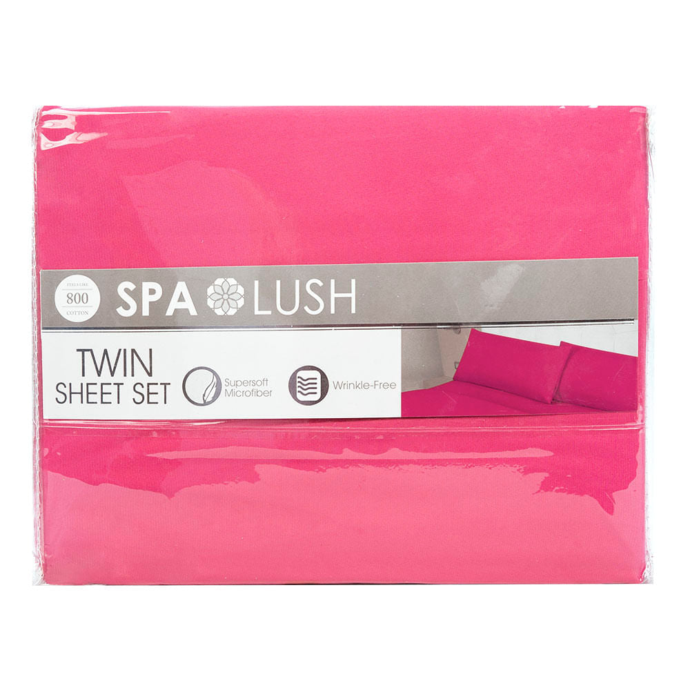 Juego De Sábanas Spa Lush Liso - Twin