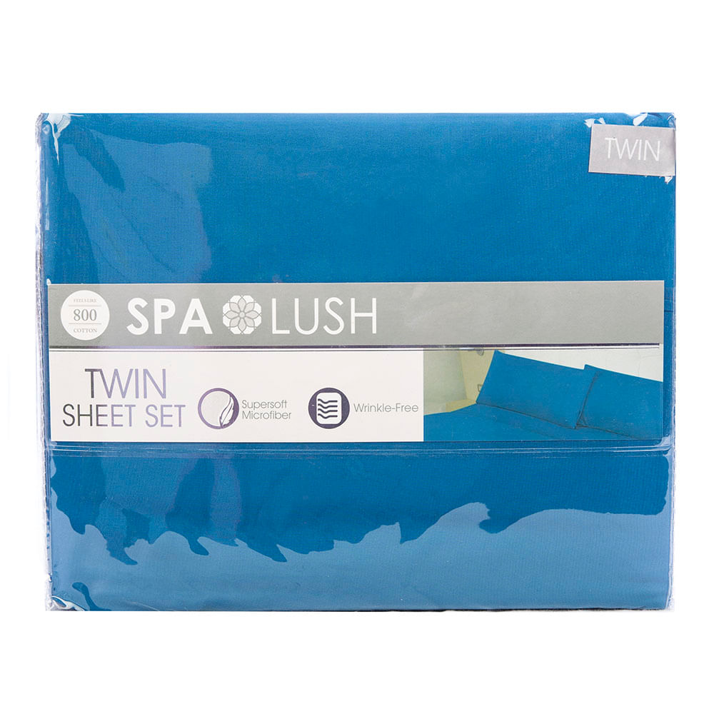 Juego De Sábanas Spa Lush Liso - Twin