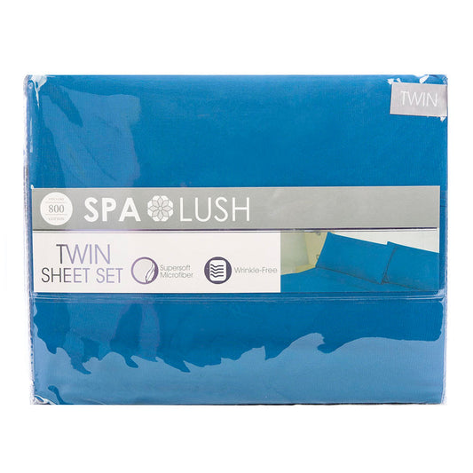 Juego De Sábanas Spa Lush Liso - Twin
