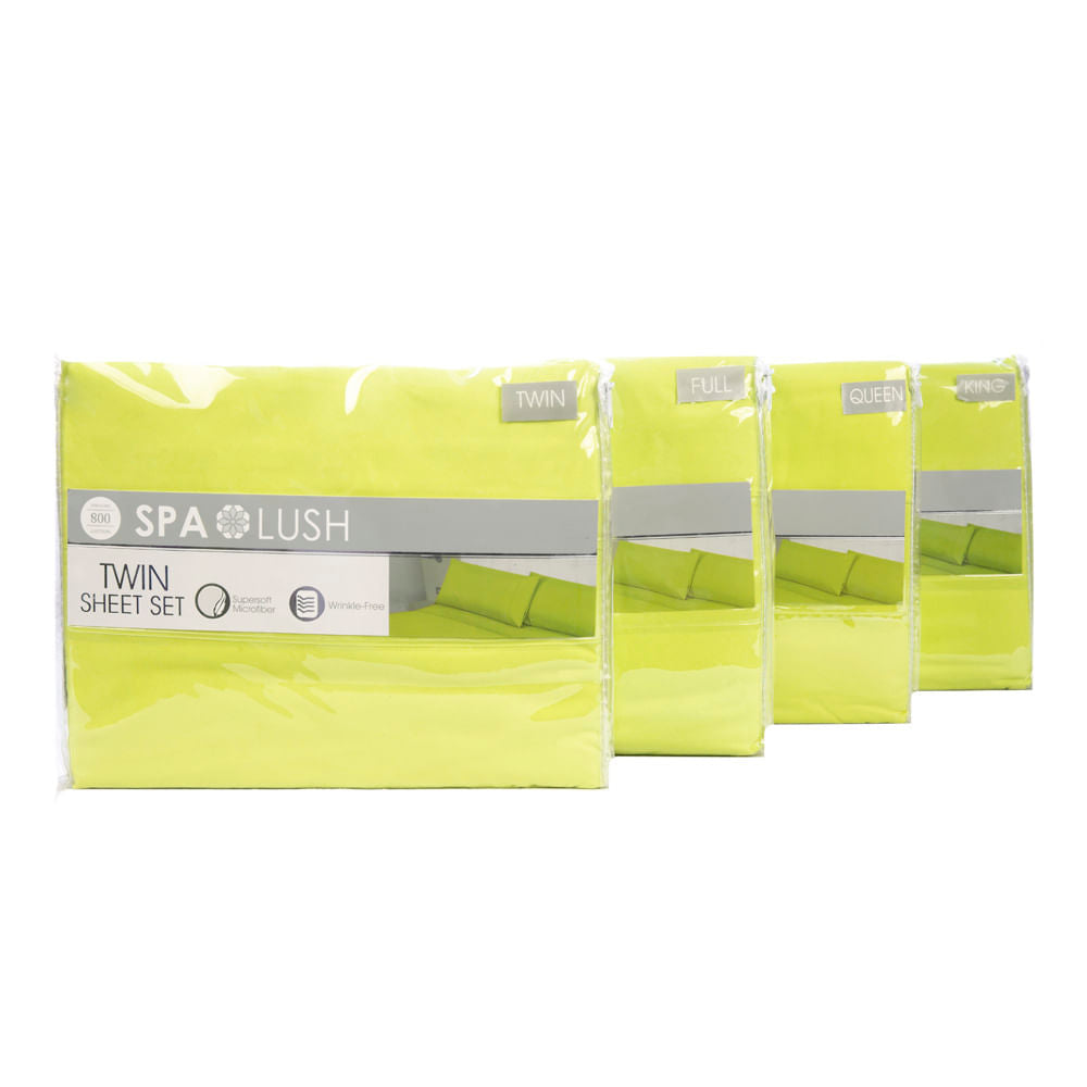 Juego De Sábanas Spa Lush Liso - Full