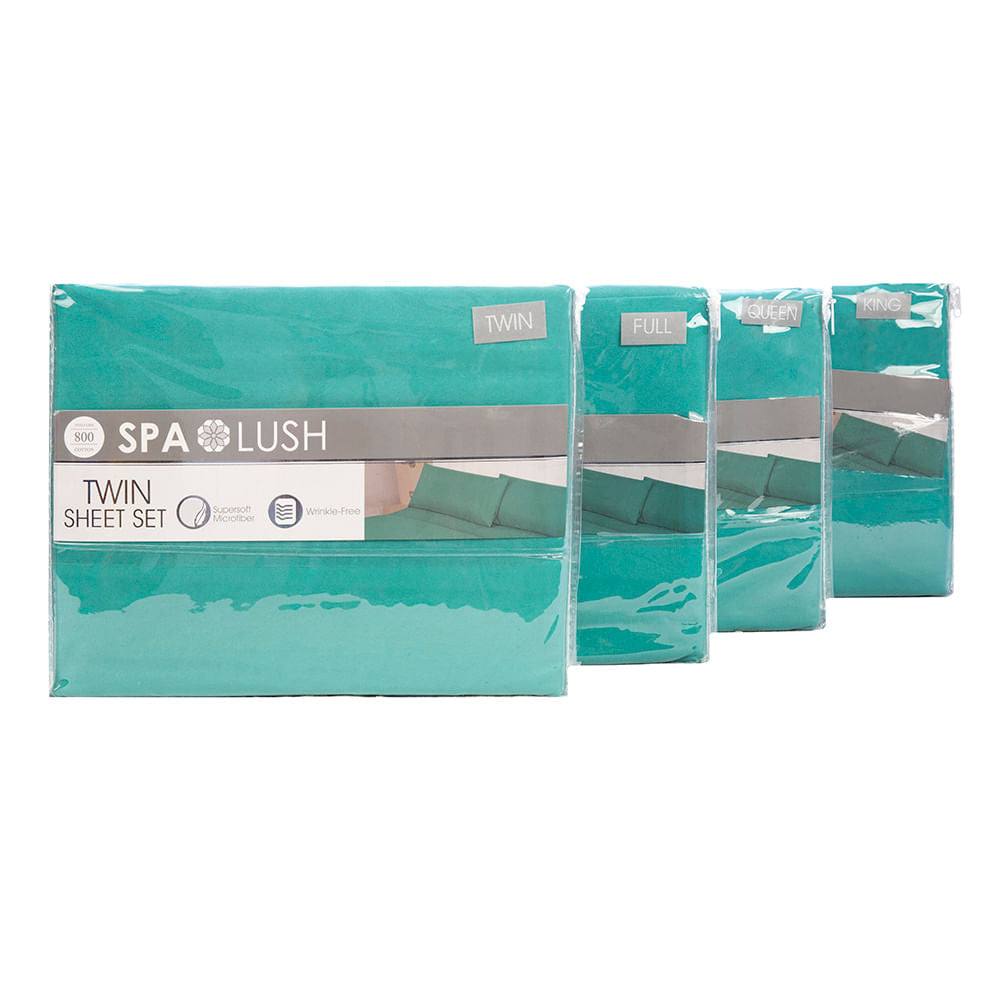 Juego De Sábanas Spa Lush Liso - Full
