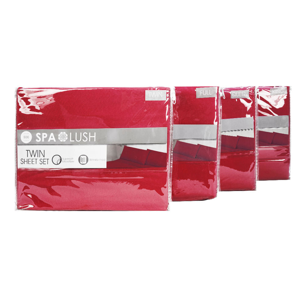 Juego De Sábanas Spa Lush Liso - Full