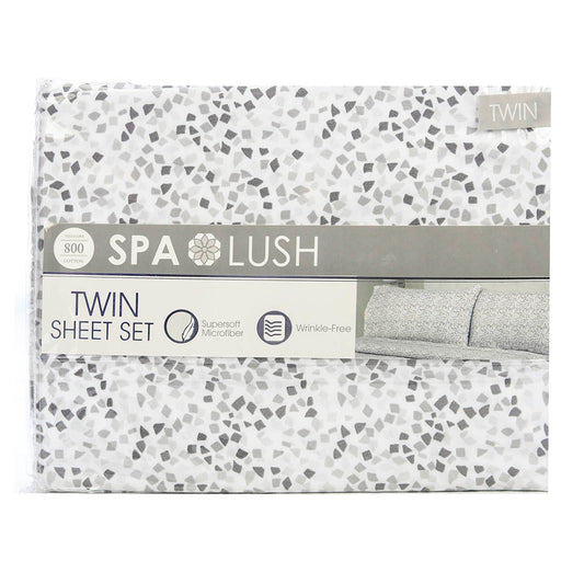 Juego De Sábanas Spa Lush Estampado - Twin