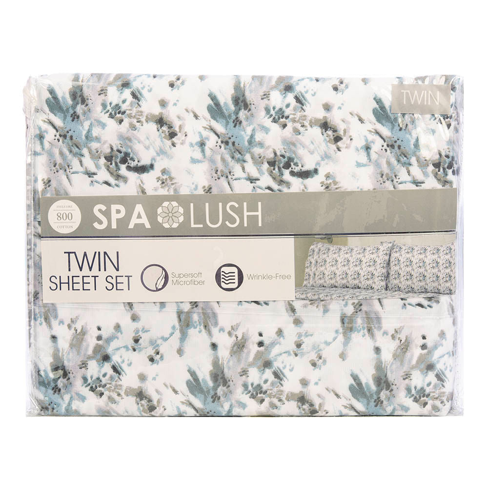 Juego De Sábanas Spa Lush Estampado - Twin