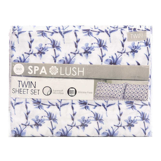 Juego De Sábanas Spa Lush Estampado - Twin
