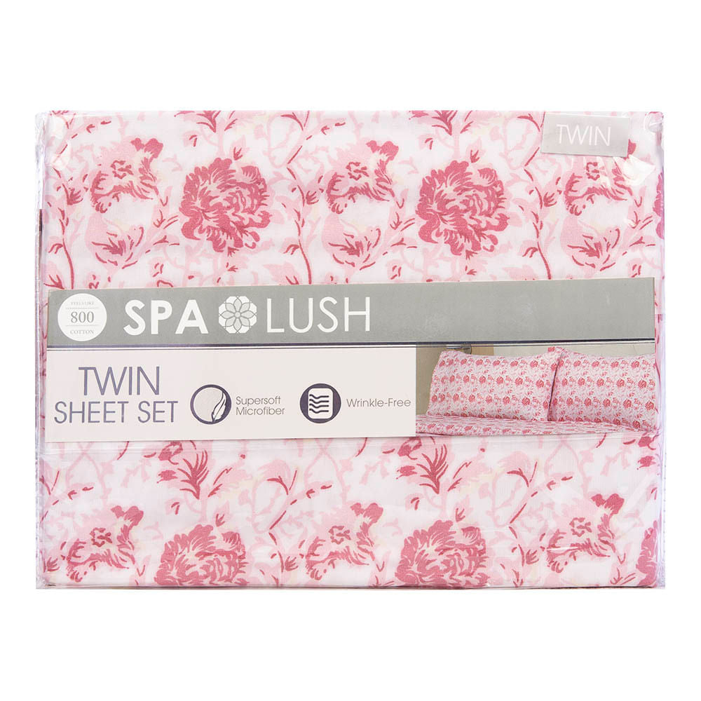 Juego De Sábanas Spa Lush Estampado - Twin