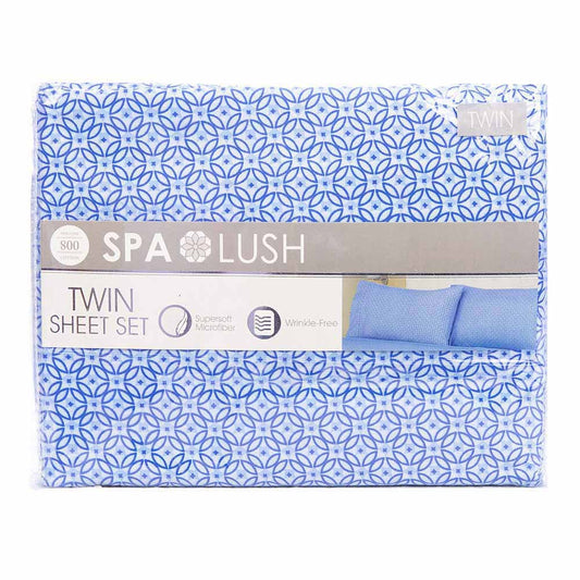 Juego De Sábanas Spa Lush Estampado - Twin