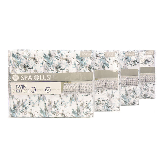 Juego De Sábanas Spa Lush Estampado - Full