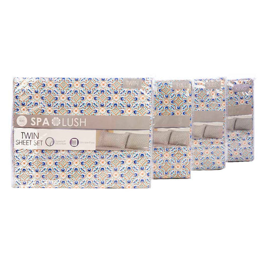 Juego De Sábanas Spa Lush Estampado - Queen