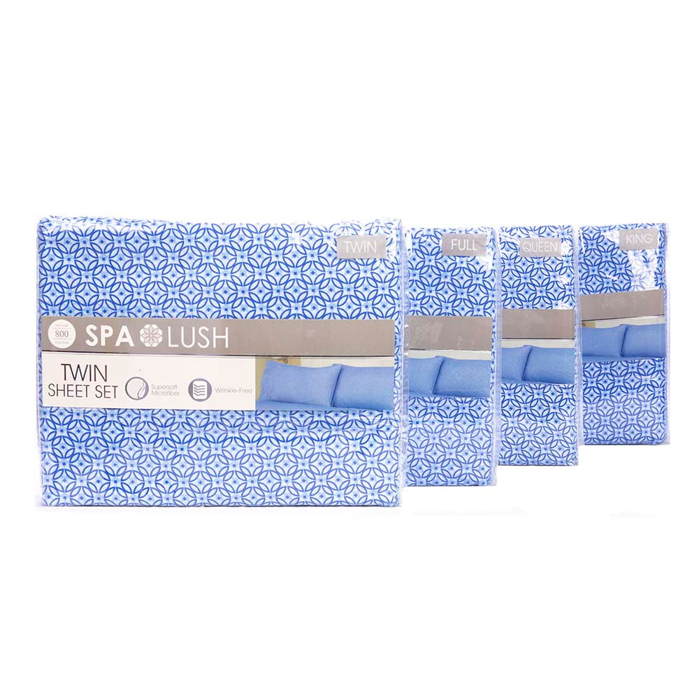Juego De Sábanas Spa Lush Estampado - Queen
