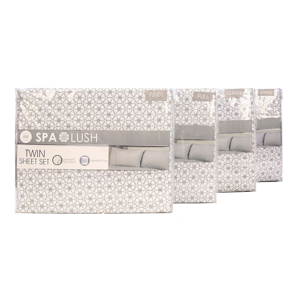 Juego De Sábanas Spa Lush Estampado - King
