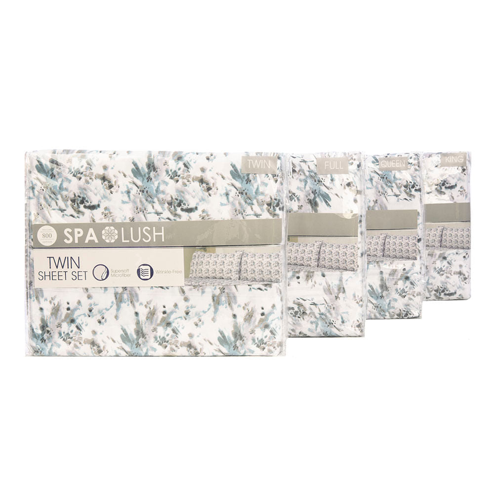 Juego De Sábanas Spa Lush Estampado - King