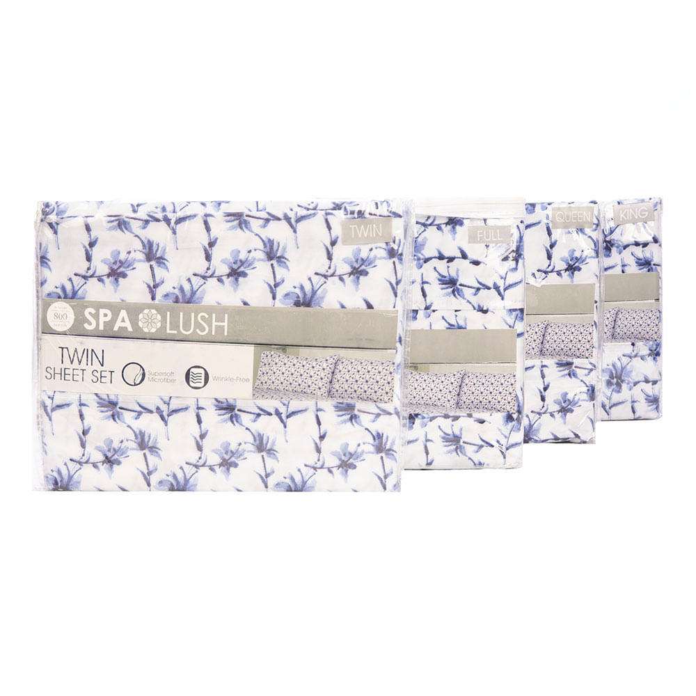 Juego De Sábanas Spa Lush Estampado - King