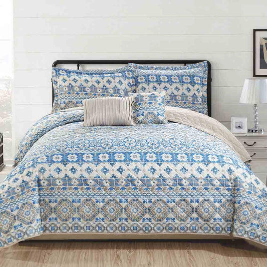 Sobrecama Queen Rt Designer Juego 5 Piezas