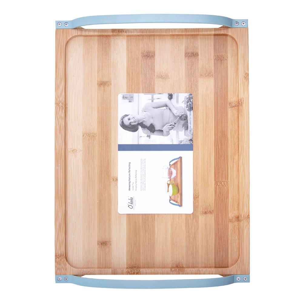 Bandeja Para Servir Home Elegance De Bambú