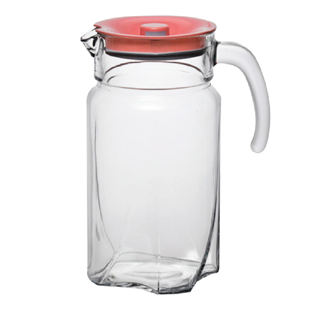 Jarra Luna Pasabahce de Vidrio Tapa Rosada 50 oz