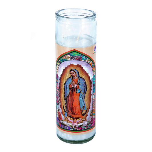 Vela Religiosa Virgen De Guadalupe 20cm