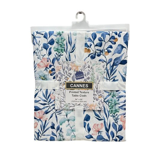 Mantel Cannes 54" X 90" Blue Estampado