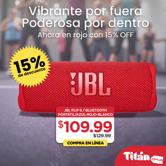 JBL Flip 6 / Bluetooth / Portátil - Roja