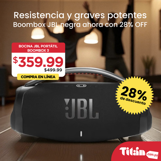 Bocina Portátil Jbl Boombox 3 - Negra