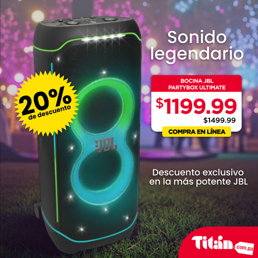 Bocina JBL PartyBox Ultimate - Negro
