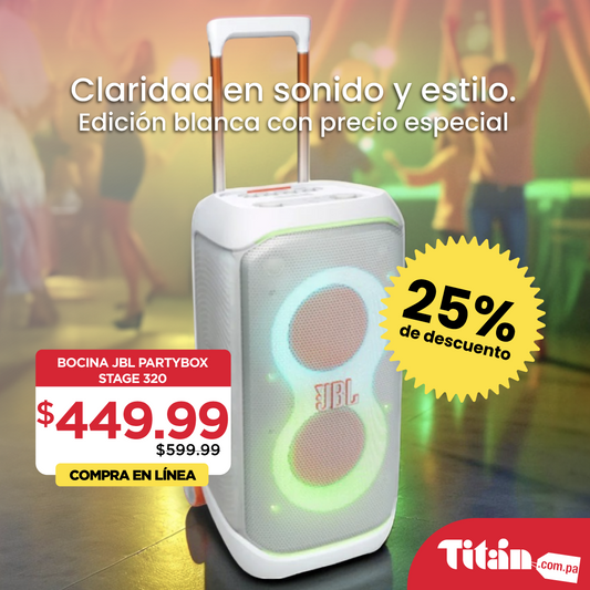JBL PartyBox Stage 320 - Blanca