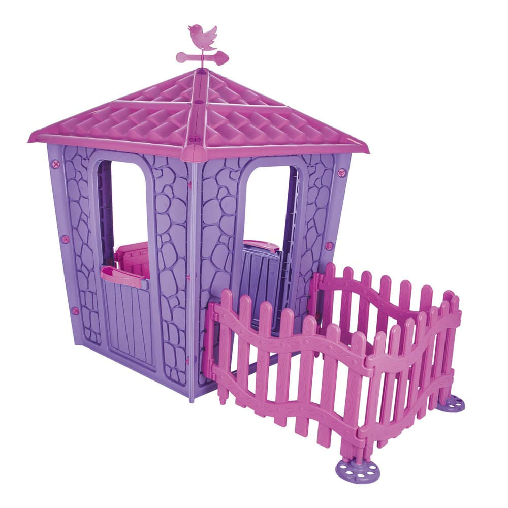 Casa De Piedra Pilsan Con Cerca Rosa