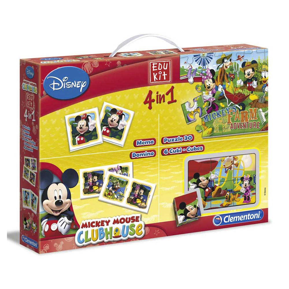 Juego de Mesa Mickey Mouse 4 En 1