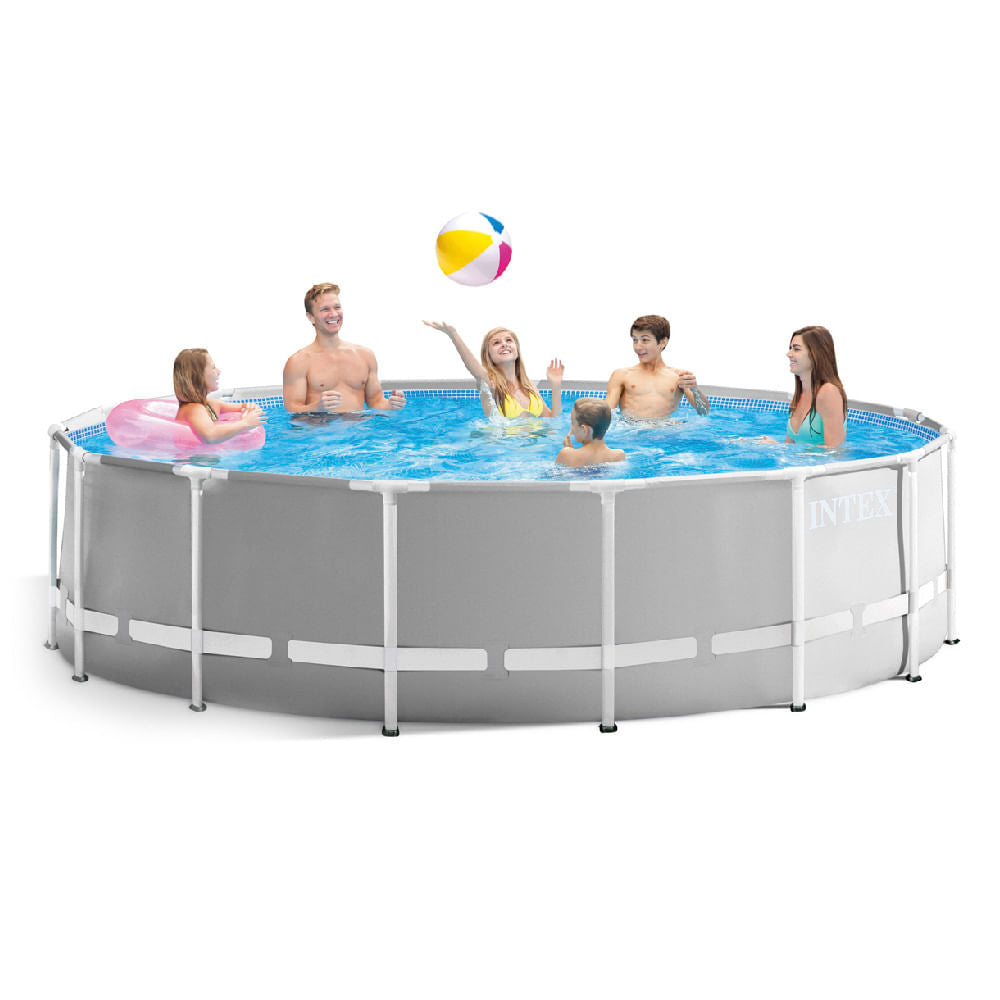 Piscina Intex Marco De Metal Prisma 15' x 48"