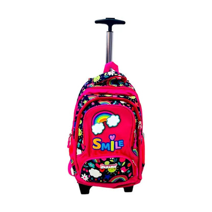 Mochila Durable Con Ruedas Estampada