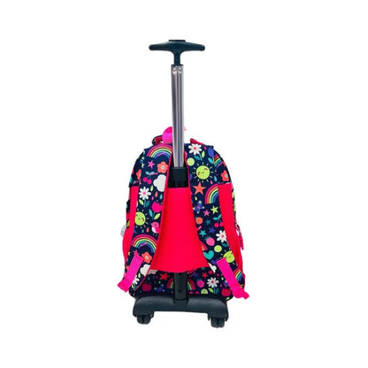Mochila Durable Con Ruedas Estampada
