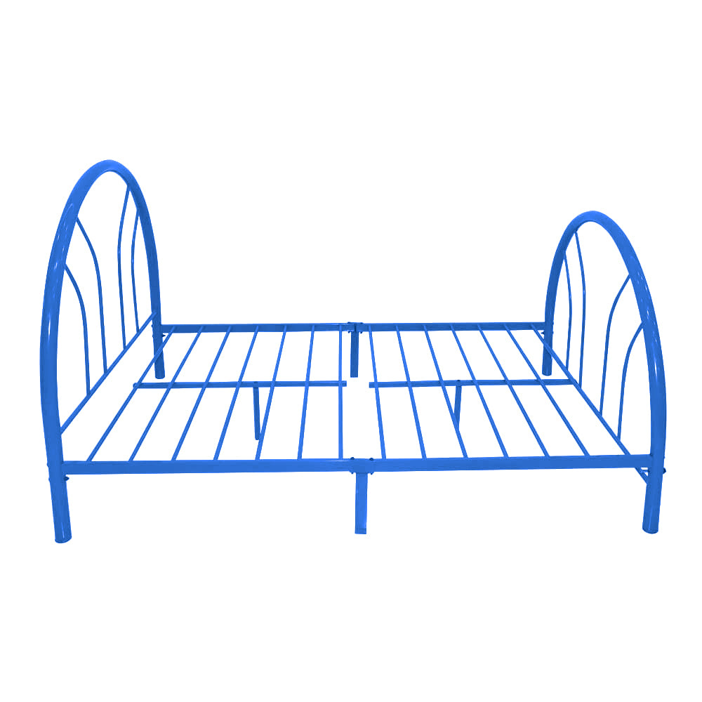 Cama Full Azul Elements Furniture De Metal
