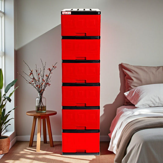 Gavetero Plastimas Rojo 6 Gavetas