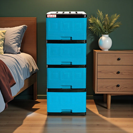 Gavetero Plastimas Celeste 4 Gavetas