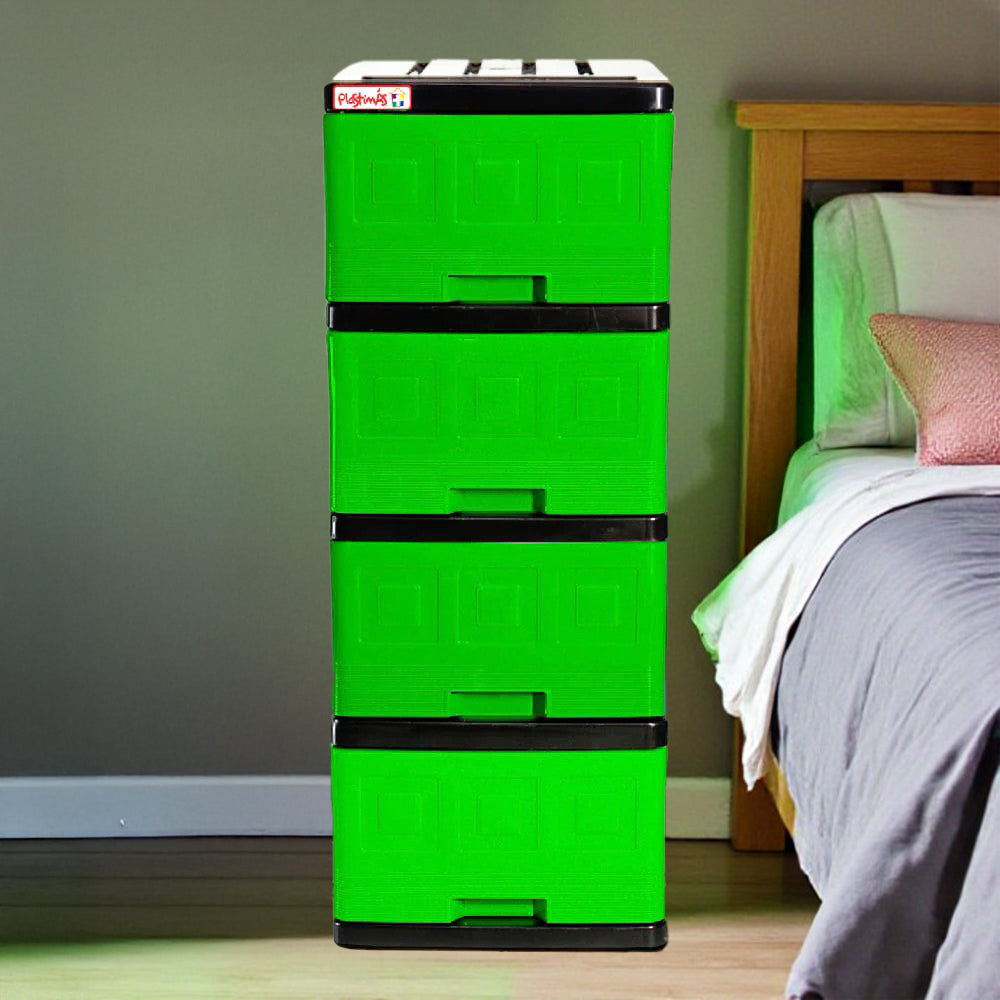 Gavetero Plastimas Verde 4 Gavetas